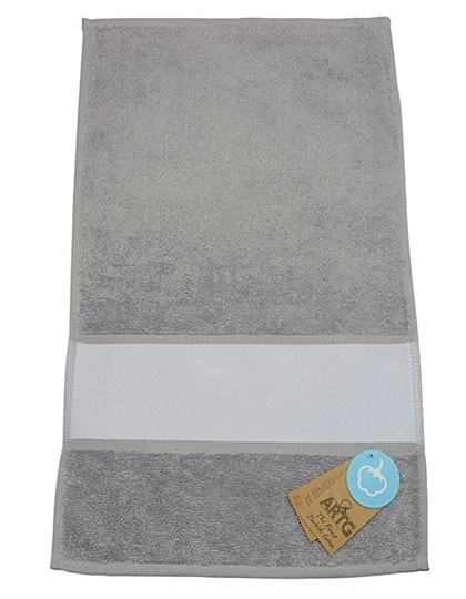 SUBLI-Me® Guest Towel zum Besticken und Bedrucken in der Farbe Light Grey mit Ihren Logo, Schriftzug oder Motiv.