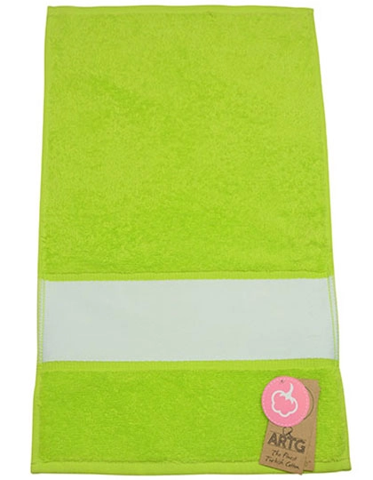 SUBLI-Me® Guest Towel zum Besticken und Bedrucken in der Farbe Lime Green mit Ihren Logo, Schriftzug oder Motiv.