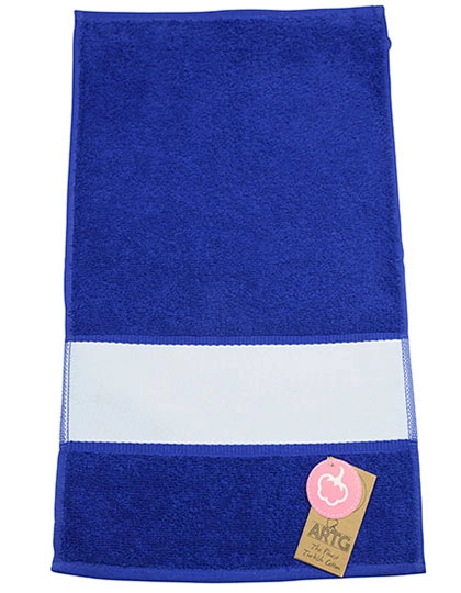 SUBLI-Me® Guest Towel zum Besticken und Bedrucken in der Farbe True Blue mit Ihren Logo, Schriftzug oder Motiv.