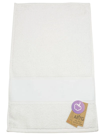 SUBLI-Me® Guest Towel zum Besticken und Bedrucken in der Farbe White mit Ihren Logo, Schriftzug oder Motiv.