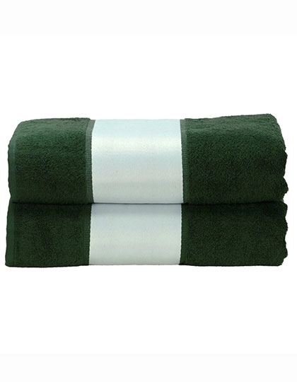 SUBLI-Me® Big Towel zum Besticken und Bedrucken in der Farbe Dark Green mit Ihren Logo, Schriftzug oder Motiv.