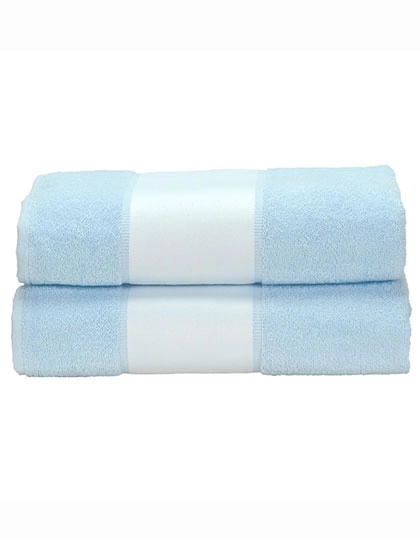 SUBLI-Me® Big Towel zum Besticken und Bedrucken in der Farbe Light Blue mit Ihren Logo, Schriftzug oder Motiv.