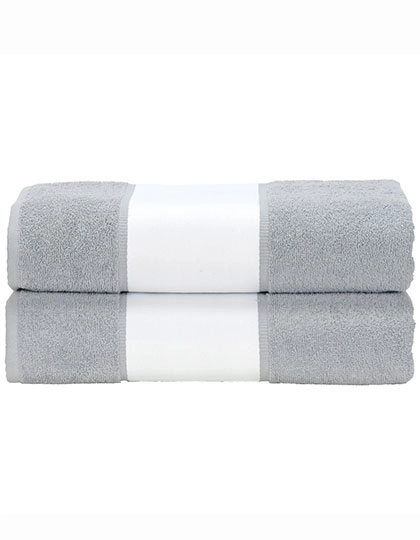 SUBLI-Me® Big Towel zum Besticken und Bedrucken in der Farbe Light Grey mit Ihren Logo, Schriftzug oder Motiv.