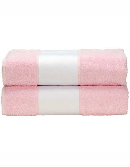 SUBLI-Me® Big Towel zum Besticken und Bedrucken in der Farbe Light Pink mit Ihren Logo, Schriftzug oder Motiv.
