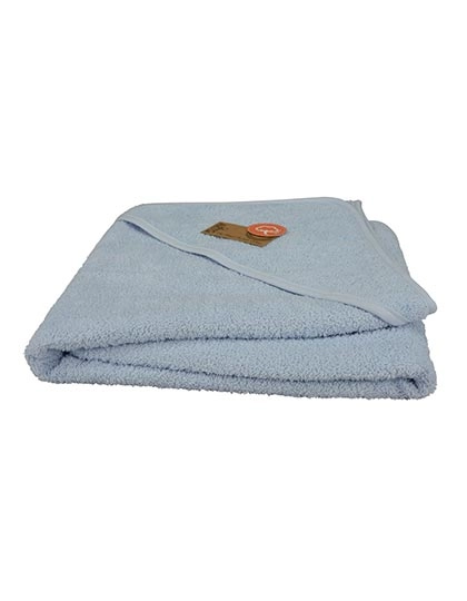 Babiezz® Baby Hooded Towel zum Besticken und Bedrucken in der Farbe Light Blue mit Ihren Logo, Schriftzug oder Motiv.