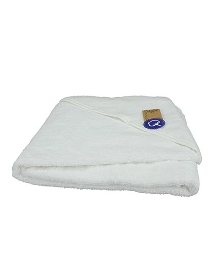Babiezz® Baby Hooded Towel zum Besticken und Bedrucken in der Farbe White mit Ihren Logo, Schriftzug oder Motiv.