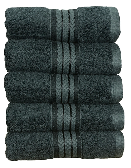 Natural Bamboo Guest Towel zum Besticken und Bedrucken in der Farbe Black mit Ihren Logo, Schriftzug oder Motiv.