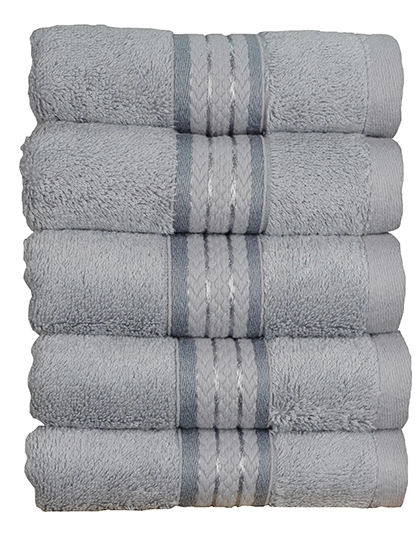 Natural Bamboo Guest Towel zum Besticken und Bedrucken in der Farbe Light Grey mit Ihren Logo, Schriftzug oder Motiv.