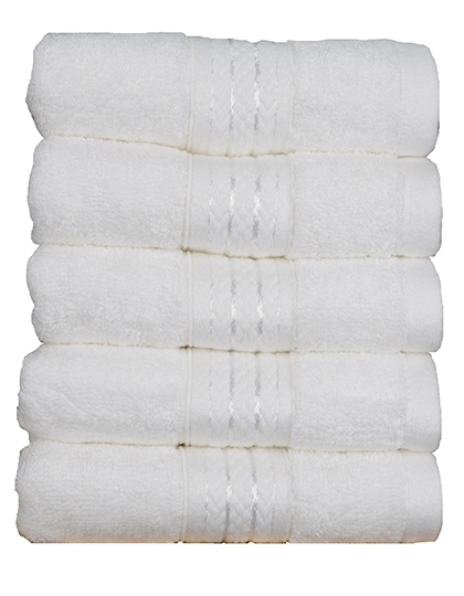 Natural Bamboo Guest Towel zum Besticken und Bedrucken in der Farbe White mit Ihren Logo, Schriftzug oder Motiv.