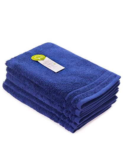 Organic Guest Towel zum Besticken und Bedrucken in der Farbe French Navy mit Ihren Logo, Schriftzug oder Motiv.