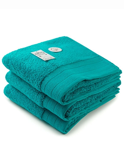 Hand Towel Excellent Deluxe zum Besticken und Bedrucken in der Farbe Deep Blue mit Ihren Logo, Schriftzug oder Motiv.
