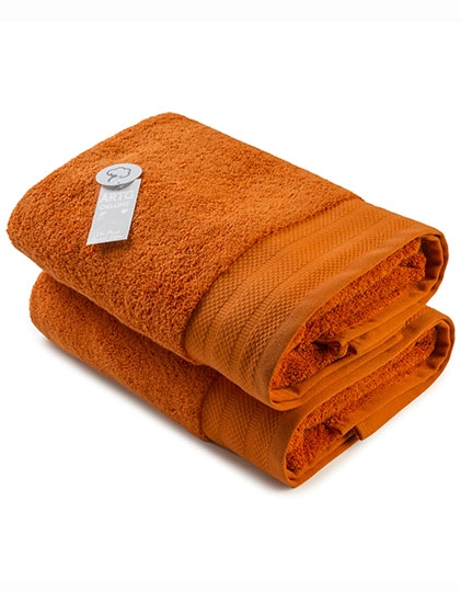 Bath Towel Excellent Deluxe zum Besticken und Bedrucken in der Farbe Cinnamon mit Ihren Logo, Schriftzug oder Motiv.