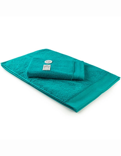 Guest Towel Excellent Deluxe zum Besticken und Bedrucken in der Farbe Deep Blue mit Ihren Logo, Schriftzug oder Motiv.