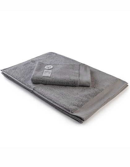 Guest Towel Excellent Deluxe zum Besticken und Bedrucken in der Farbe Light Grey mit Ihren Logo, Schriftzug oder Motiv.