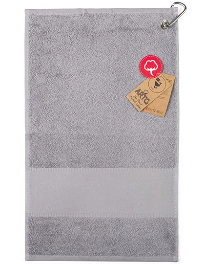 PRINT-Me® GOLF Towel zum Besticken und Bedrucken in der Farbe Anthracite Grey mit Ihren Logo, Schriftzug oder Motiv.