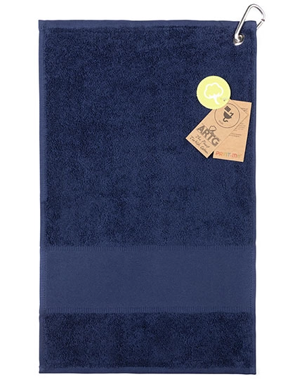 PRINT-Me® GOLF Towel zum Besticken und Bedrucken in der Farbe French Navy mit Ihren Logo, Schriftzug oder Motiv.