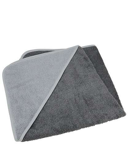 Babiezz® Hooded Towel zum Besticken und Bedrucken in der Farbe Graphite-Anthracite Grey-Anthracite Grey mit Ihren Logo, Schriftzug oder Motiv.