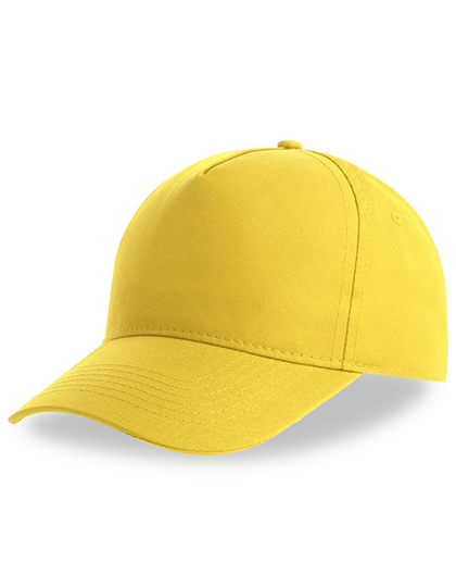 Recy Five Cap zum Besticken und Bedrucken in der Farbe Yellow mit Ihren Logo, Schriftzug oder Motiv.