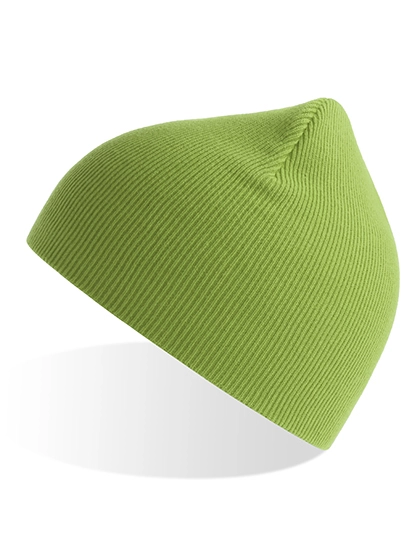 Kids´ Yala Beanie zum Besticken und Bedrucken in der Farbe Leaf Green mit Ihren Logo, Schriftzug oder Motiv.