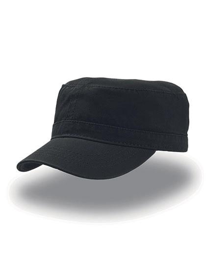 Uniform Cap zum Besticken und Bedrucken in der Farbe Black mit Ihren Logo, Schriftzug oder Motiv.