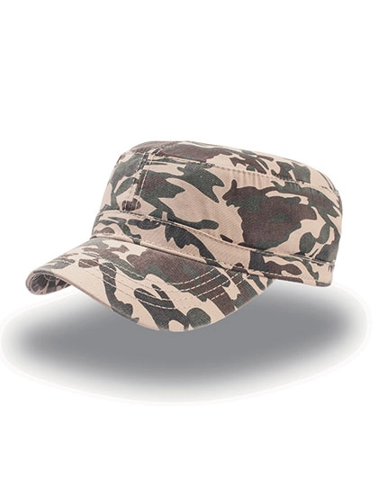 Uniform Cap zum Besticken und Bedrucken in der Farbe Camouflage Khaki mit Ihren Logo, Schriftzug oder Motiv.