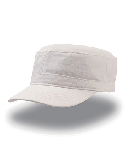 Uniform Cap zum Besticken und Bedrucken in der Farbe White mit Ihren Logo, Schriftzug oder Motiv.