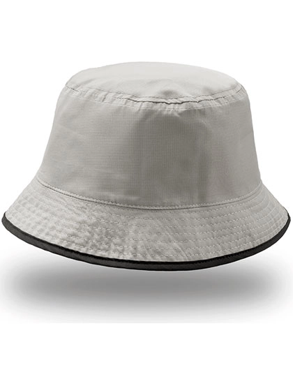 Bucket Pocket Hat zum Besticken und Bedrucken in der Farbe Black-Grey mit Ihren Logo, Schriftzug oder Motiv.