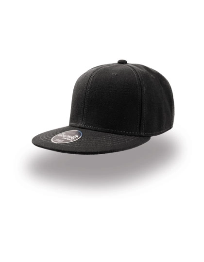 Kids´ Snap Back Cap zum Besticken und Bedrucken in der Farbe Black mit Ihren Logo, Schriftzug oder Motiv.