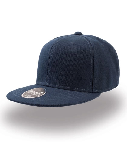 Kids´ Snap Back Cap zum Besticken und Bedrucken in der Farbe Navy mit Ihren Logo, Schriftzug oder Motiv.