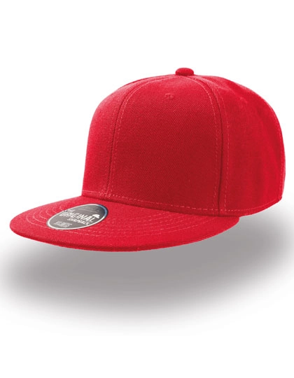 Kids´ Snap Back Cap zum Besticken und Bedrucken in der Farbe Red mit Ihren Logo, Schriftzug oder Motiv.
