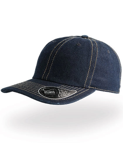 Dad Hat - Baseball Cap zum Besticken und Bedrucken in der Farbe Dark Denim mit Ihren Logo, Schriftzug oder Motiv.