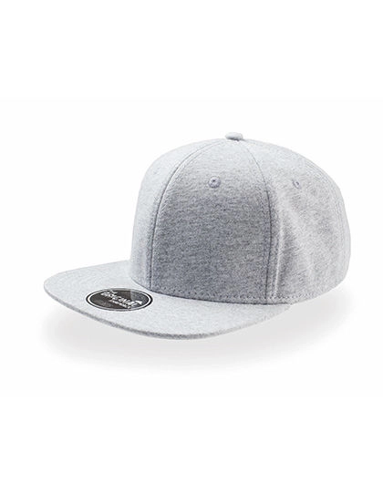Snap Jersey Cap zum Besticken und Bedrucken in der Farbe Grey Melange mit Ihren Logo, Schriftzug oder Motiv.