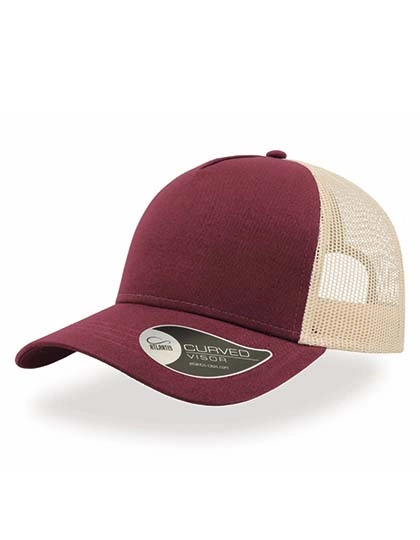 Rapper Cotton Cap zum Besticken und Bedrucken in der Farbe Burgundy-Stone mit Ihren Logo, Schriftzug oder Motiv.
