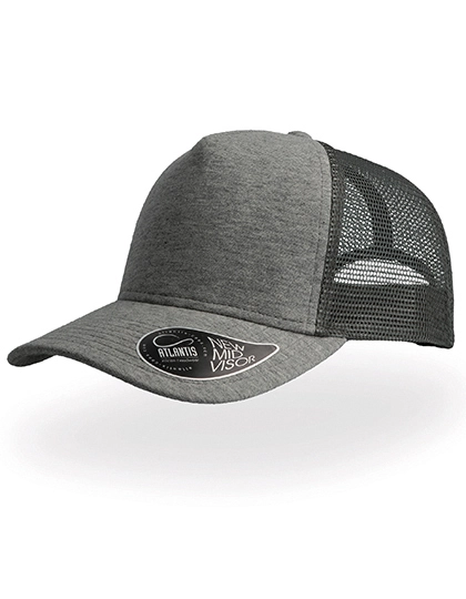 Rapper Jersey Cap zum Besticken und Bedrucken in der Farbe Dark Grey mit Ihren Logo, Schriftzug oder Motiv.