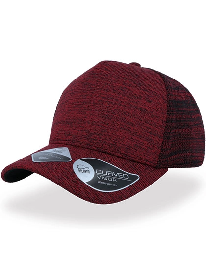 Knit Cap zum Besticken und Bedrucken in der Farbe Red-Black mit Ihren Logo, Schriftzug oder Motiv.