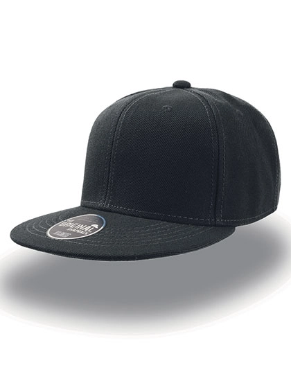 Snap Back Cap zum Besticken und Bedrucken in der Farbe Black mit Ihren Logo, Schriftzug oder Motiv.