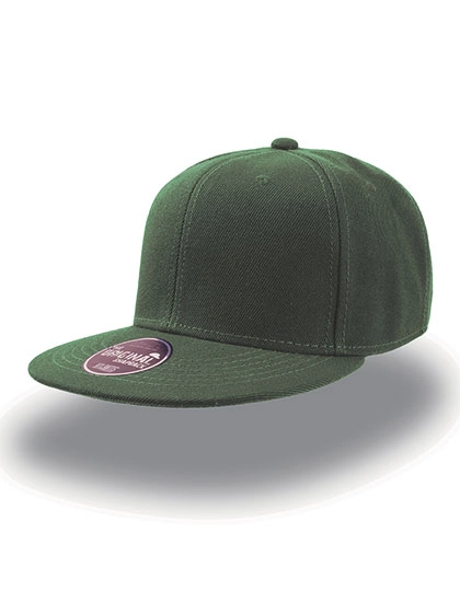 Snap Back Cap zum Besticken und Bedrucken in der Farbe Bottle Green mit Ihren Logo, Schriftzug oder Motiv.
