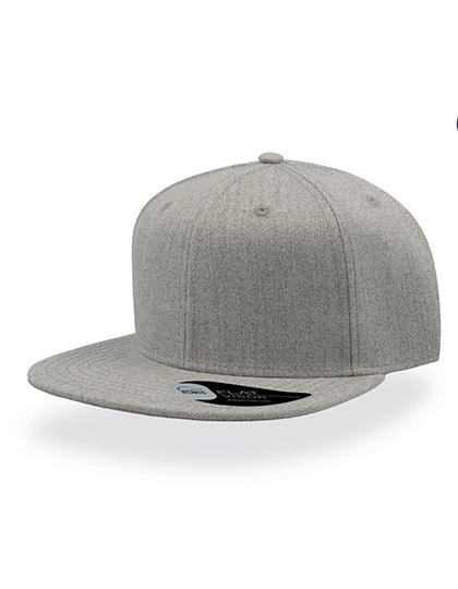Snap Back Cap zum Besticken und Bedrucken in der Farbe Grey Melange mit Ihren Logo, Schriftzug oder Motiv.