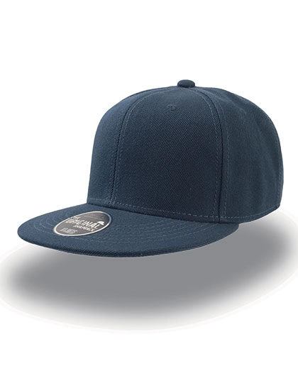Snap Back Cap zum Besticken und Bedrucken in der Farbe Navy mit Ihren Logo, Schriftzug oder Motiv.