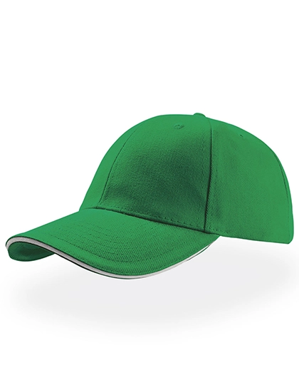 Liberty Sandwich Cap zum Besticken und Bedrucken in der Farbe Green-White mit Ihren Logo, Schriftzug oder Motiv.