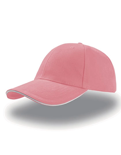 Liberty Sandwich Cap zum Besticken und Bedrucken in der Farbe Pink-White mit Ihren Logo, Schriftzug oder Motiv.
