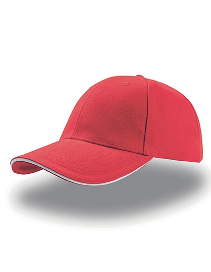Liberty Sandwich Cap zum Besticken und Bedrucken in der Farbe Red-White mit Ihren Logo, Schriftzug oder Motiv.