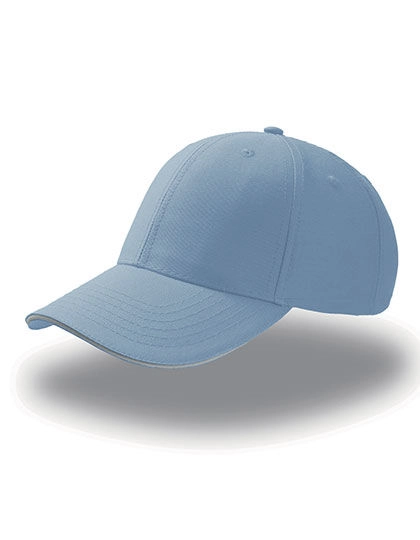 Sport Sandwich Cap zum Besticken und Bedrucken in der Farbe Light Blue-White mit Ihren Logo, Schriftzug oder Motiv.