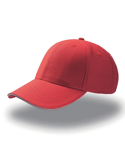 Sport Sandwich Cap zum Besticken und Bedrucken in der Farbe Red-White mit Ihren Logo, Schriftzug oder Motiv.