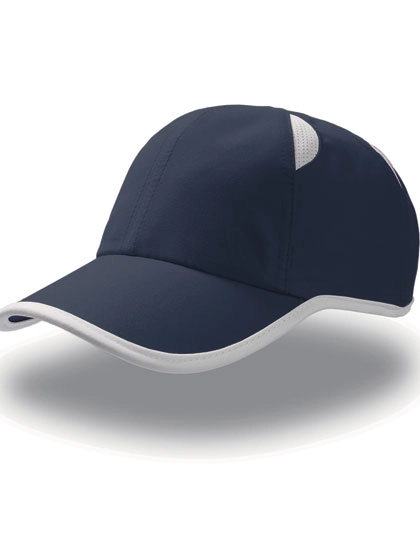 Gym Cap zum Besticken und Bedrucken in der Farbe Navy-White mit Ihren Logo, Schriftzug oder Motiv.