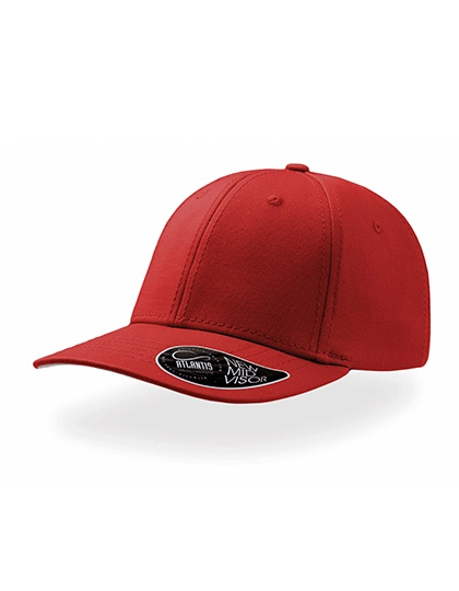 Pitcher - Baseball Cap zum Besticken und Bedrucken in der Farbe Red-Grey mit Ihren Logo, Schriftzug oder Motiv.