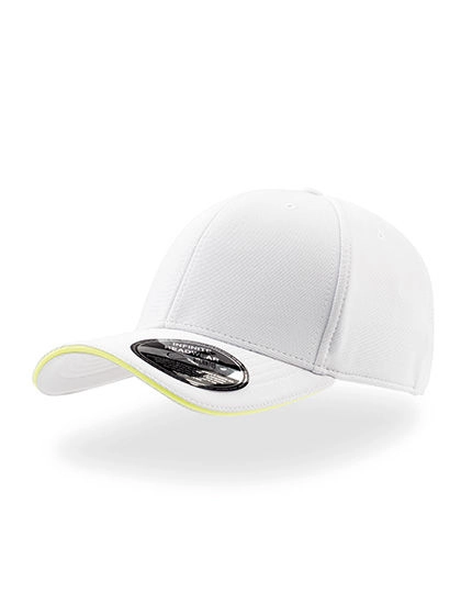 Caddy - Baseball Cap zum Besticken und Bedrucken in der Farbe Grey-Yellow mit Ihren Logo, Schriftzug oder Motiv.