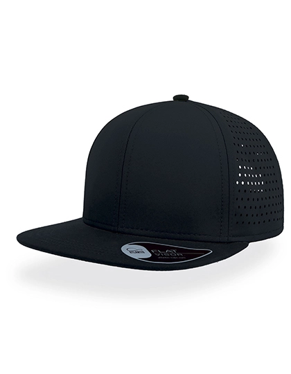 Bank Cap zum Besticken und Bedrucken in der Farbe Black-Black mit Ihren Logo, Schriftzug oder Motiv.