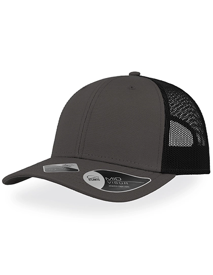 Recy Three Cap zum Besticken und Bedrucken in der Farbe Dark Grey-Black mit Ihren Logo, Schriftzug oder Motiv.