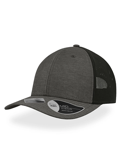 Whippy Cap zum Besticken und Bedrucken in der Farbe Dark Grey Melange mit Ihren Logo, Schriftzug oder Motiv.